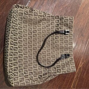 Fendi Black and Brown Monogram Interior